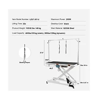 Ruie 50 inch Electric Pet Grooming Table Height Adjustable for Large Dogs