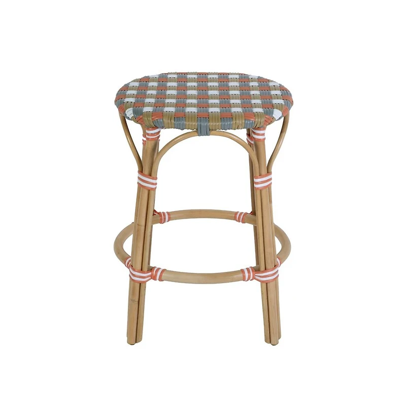 Butler Specialty Ballito 24 in. Seat Height Oval Rattan Counter Stool
