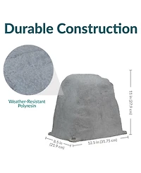 Sunnydaze Decor Outdoor Polyresin Landscape Rock Septic Cover with Stakes - 2-Pack