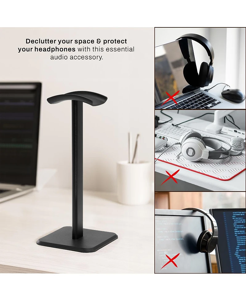 Behringer HPM1000 Closed Back Multi Purpose Stereo Headphones, Bundle with Desktop Headphone Stand