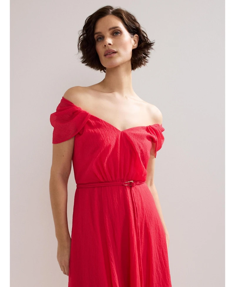 Phase Eight Women's Jen Gathered V-Neck Midi Dress