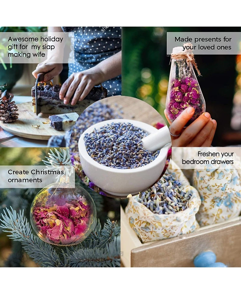 Gnuadz Dried Flowers Diy Soap Making And Candle Craft Set