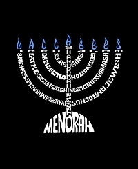 La Pop Art Men's Hanukkah Theme Word Tank Top
