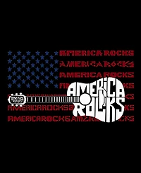 La Pop Art Men's America Rock Word Graphic Tank Top
