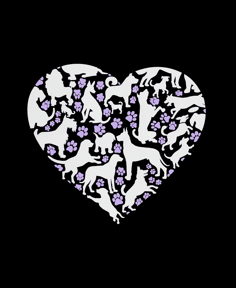 La Pop Art Men's Heart Puzzle Typography Graphic Tank Top