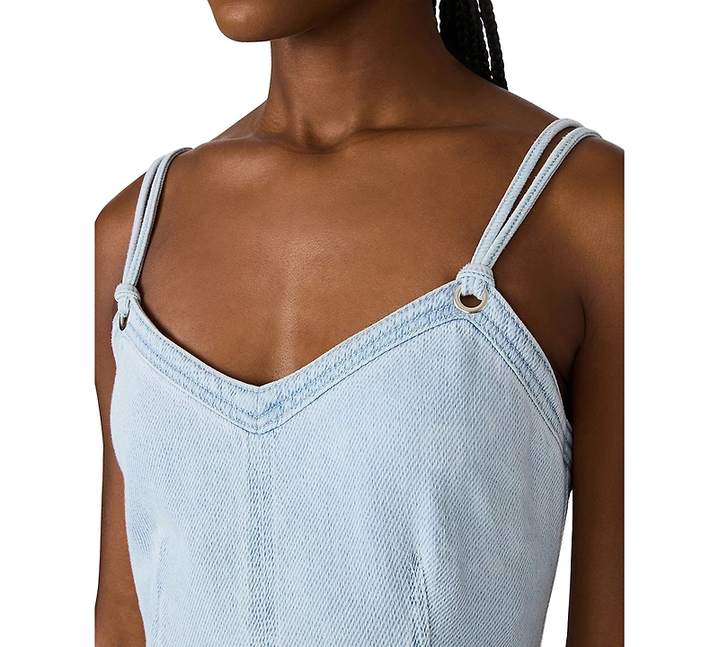 Steve Madden Women's Harley Sweetheart Neck Mini Dress