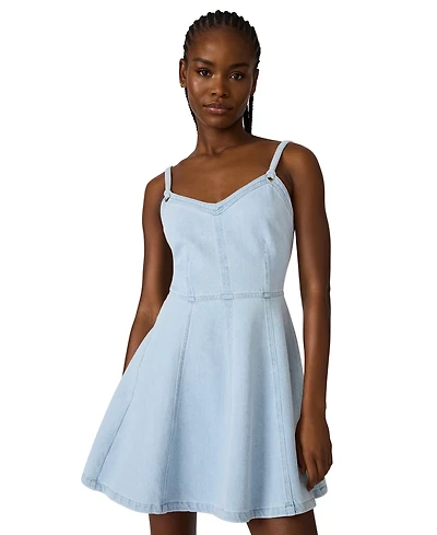 Steve Madden Women's Harley Sweetheart Neck Mini Dress