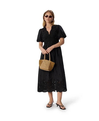 Whistles Women's Cotton Broderie Dress