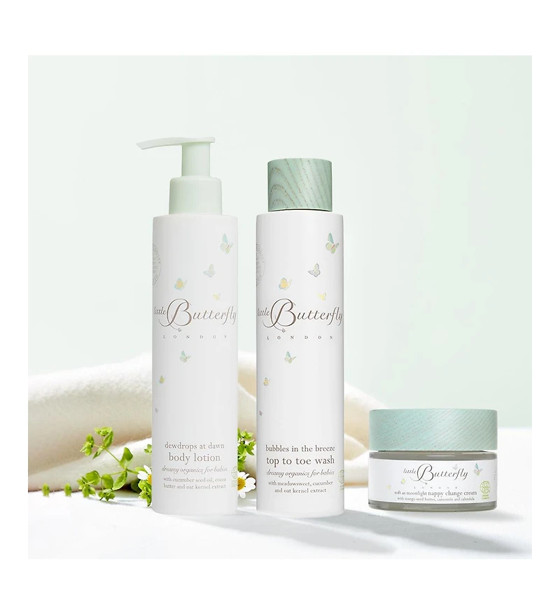 Little Butterfly London Baby Butterfly London Cleanse and Nurture 3 Product Bundle