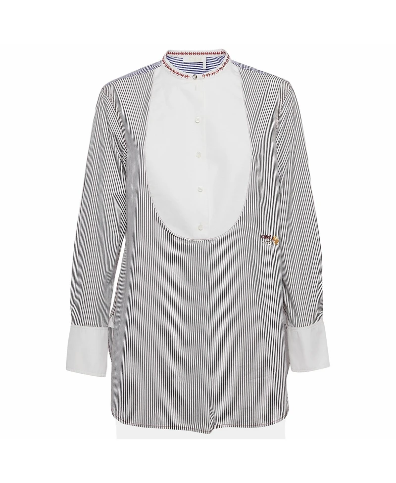 Pre-Owned Chloe Women's Striped Cotton Tunic