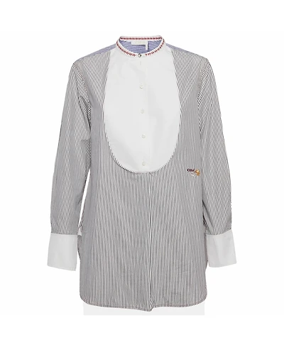 Pre-Owned Chloe Women's Striped Cotton Tunic