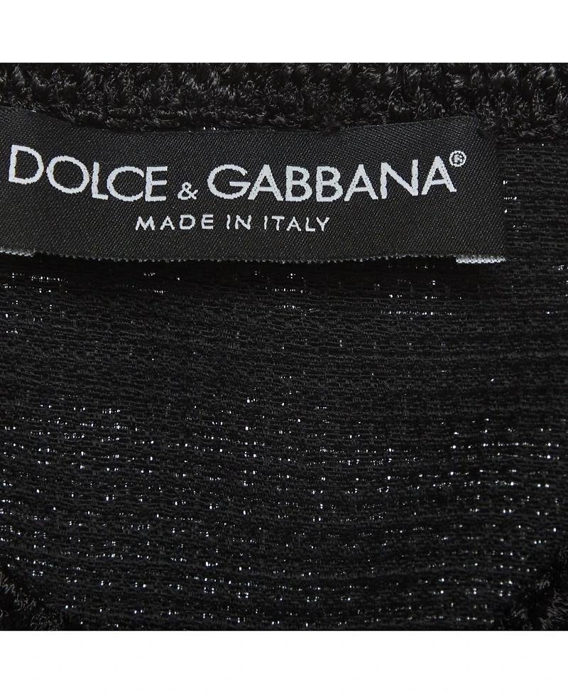 Pre-Owned Dolce & Gabbana Women's Lace Trim Tweed Jacket