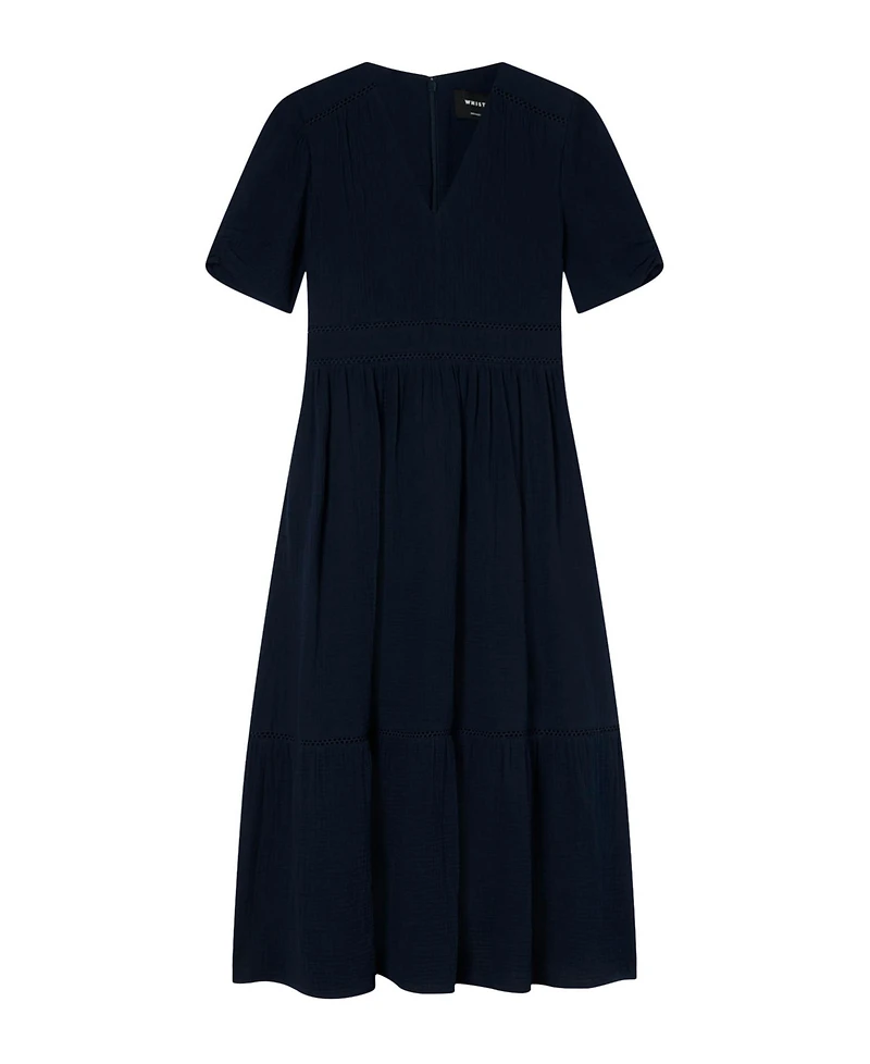 Whistles Women's Textured Midi Dress
