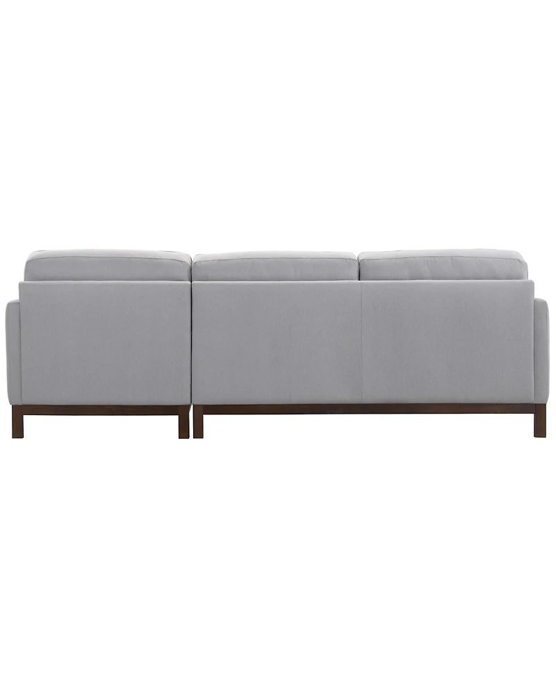Virton 2-Piece Fabric Chaise Sectional Sofa