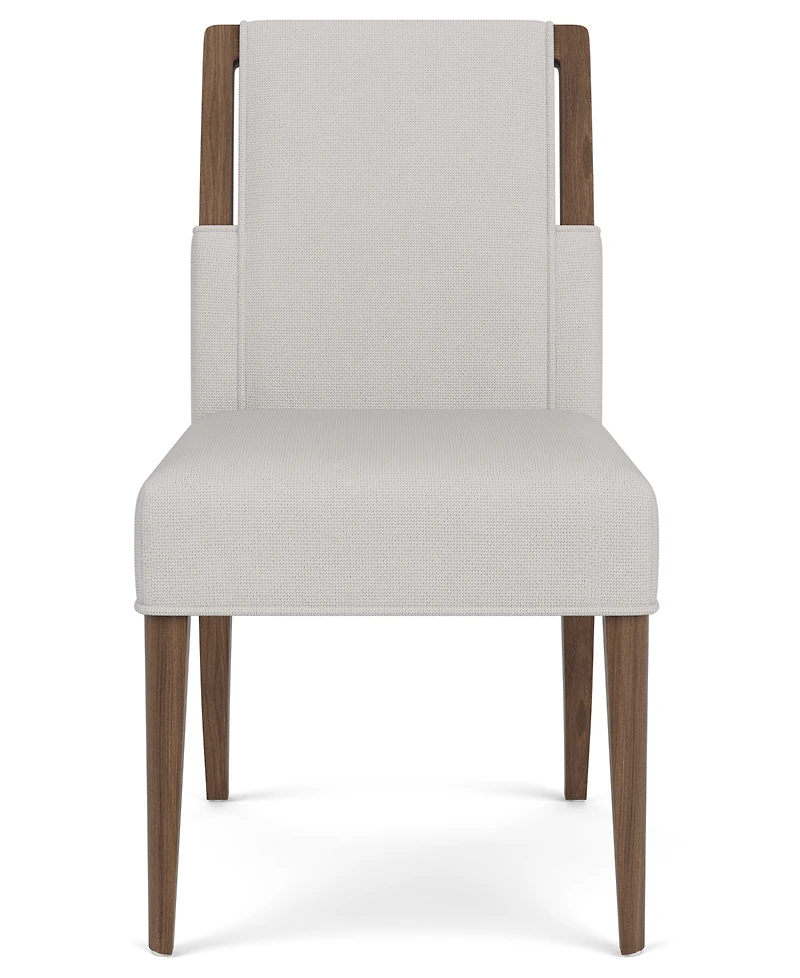 Amelie Round 5-Piece Wood Dining Set (Table and 4 Upholstered Side Chairs)