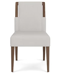 Amelie Round 5-Piece Wood Dining Set (Table and 4 Upholstered Side Chairs)