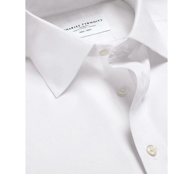 Charles Tyrwhitt Men's Slim-Fit Spread Collar Dress Shirt