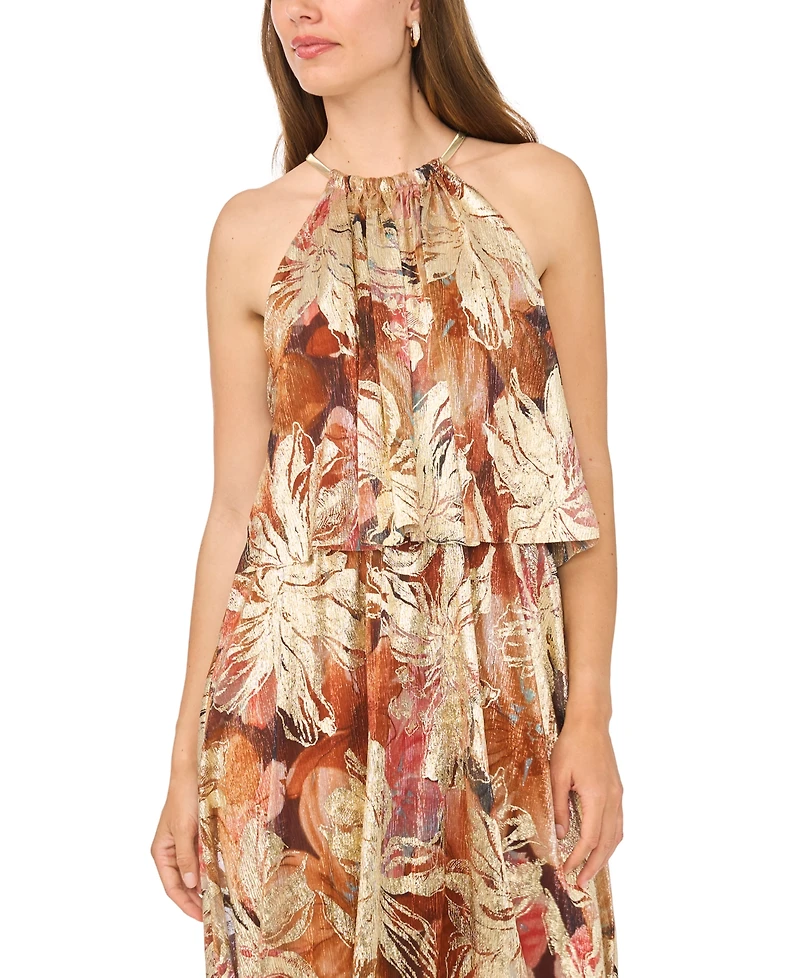 Msk Women's Printed Maxi Dress