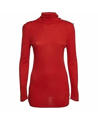 Pre-Owned Balmain Women's Knit Turtle Neck Pullover