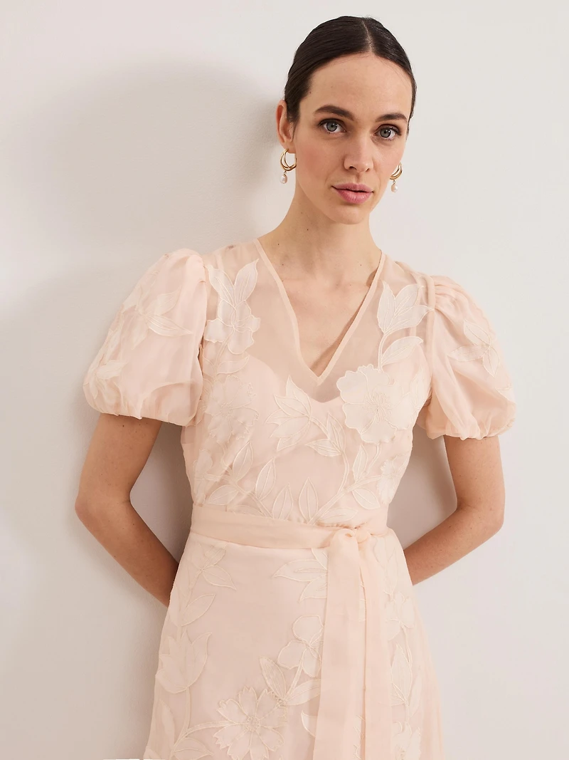 Phase Eight Women's Chrissie Tie Waist Wrap Midi Dress