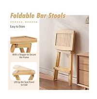 Boyel Living Set of 2 No Assembly Outdoor Bar Stools with Countered Seat