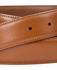 Johnston & Murphy Men's Rectangular Buckle Leather Belt