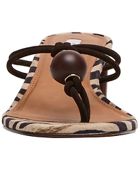 Steve Madden Women's Remedy Stone Block Heel Thong Dress Sandals