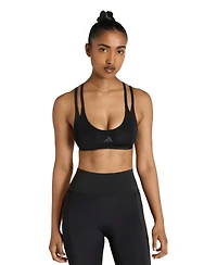 adidas Women's Optime Workout Strappy Light Support Training Bra
