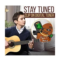 Pyle 34" Classical Guitar Kit - Includes Digital Tuner, Gig Bag, and Accessories (PGACLS40)