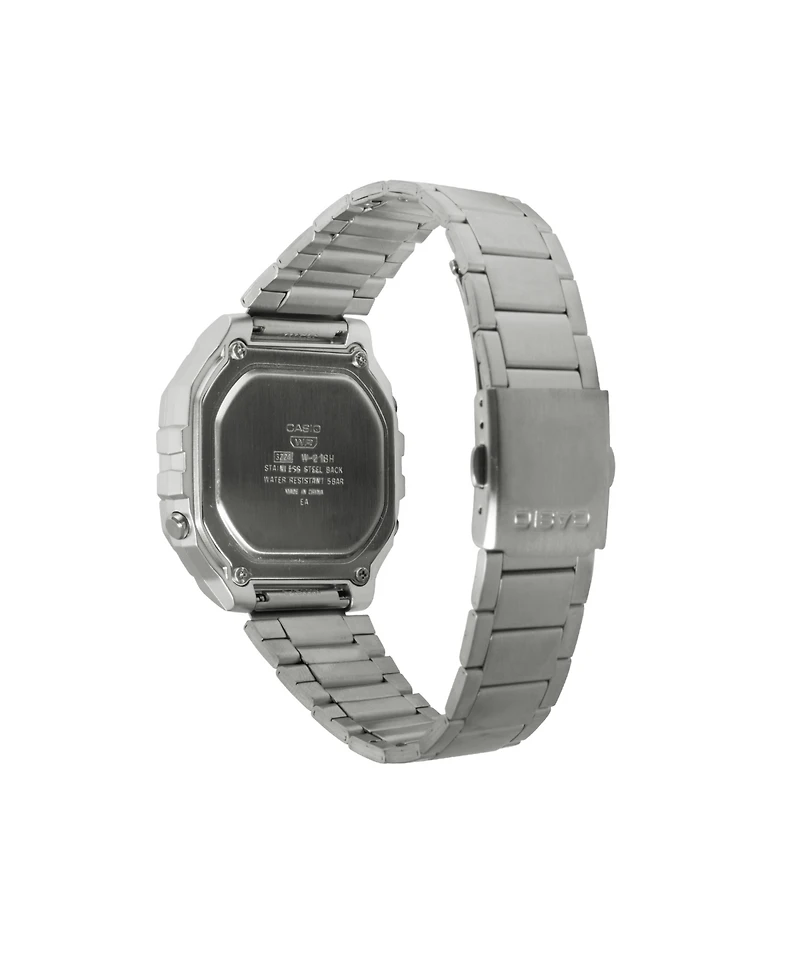 Casio Men's Digital Silver-Tone Stainless Steel Watch 43.2mm