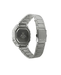 Casio Men's Digital Silver-Tone Stainless Steel Watch 43.2mm
