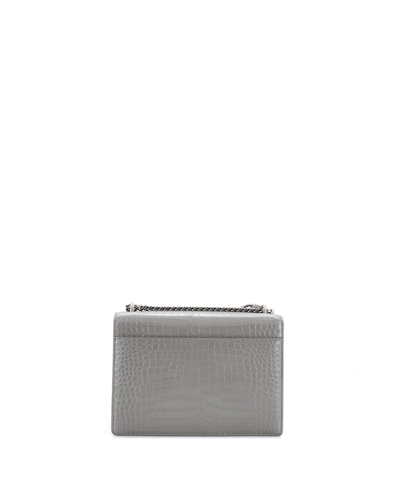 Pre-Owned Saint Laurent Medium Sunset Crossbody Bag Embossed Leather