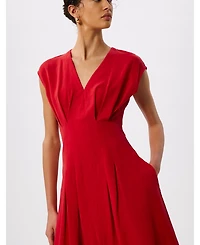 Whistles Women's Panel Linen Blend Dress