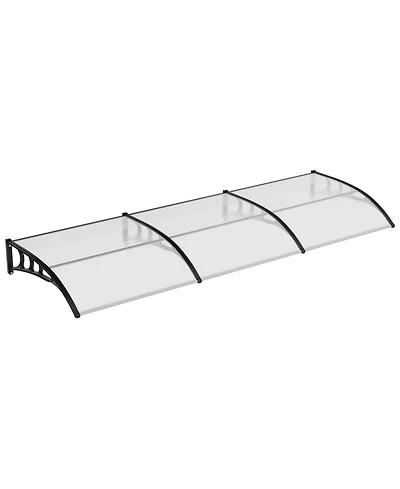 gaomon 40"x120" Window Awning Canopy Exterior, Polycarbonate Cover, for Door Entrance, Clear