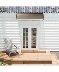 gaomon 40"x80" Window Awning Canopy Exterior, Polycarbonate Cover, for Door Entrance
