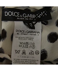 Pre-Owned Dolce & Gabbana Women's Polka Dots Silk Top