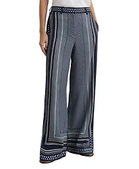 Reiss Women's Anna Wide Leg Printed Trouser Pants
