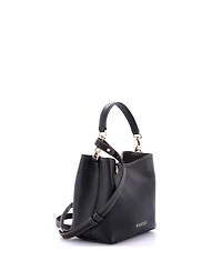 Pre-Owned Gucci Small Emblem Bucket Bag Leather