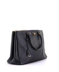 Pre-Owned Prada Large Double Zip Lux Tote Saffiano Leather