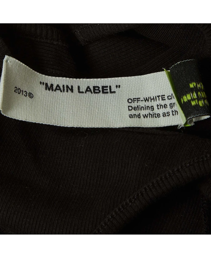 Pre-Owned Off-White Women's Logo Print Rib Knit Racer Back Tank Top