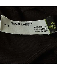 Pre-Owned Off-White Women's Logo Print Rib Knit Racer Back Tank Top