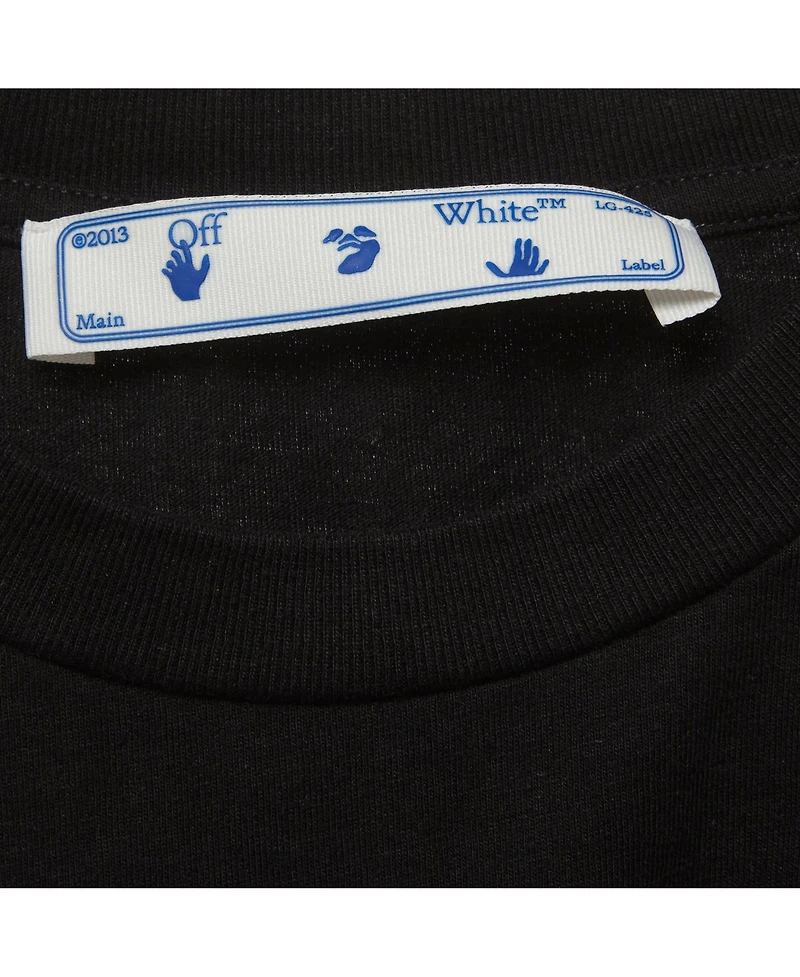 Pre-Owned Off-White Women's Underlined Logo Print Jersey Crew Neck T-Shirt