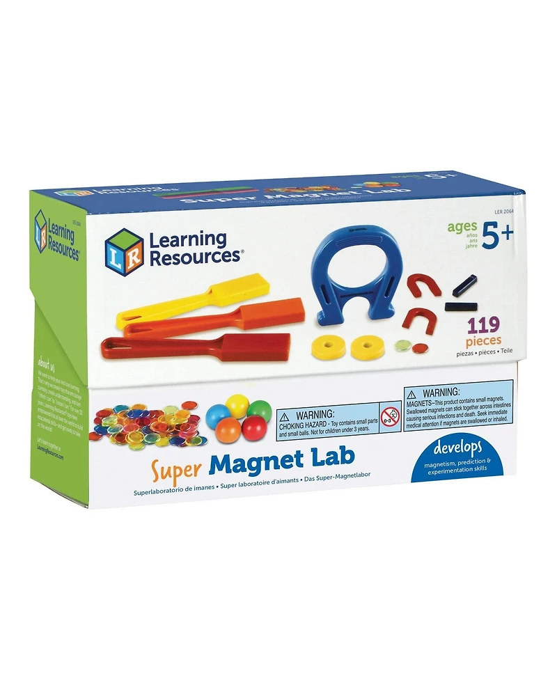 Learning Resources Super Magnet Lab - 119 Pieces