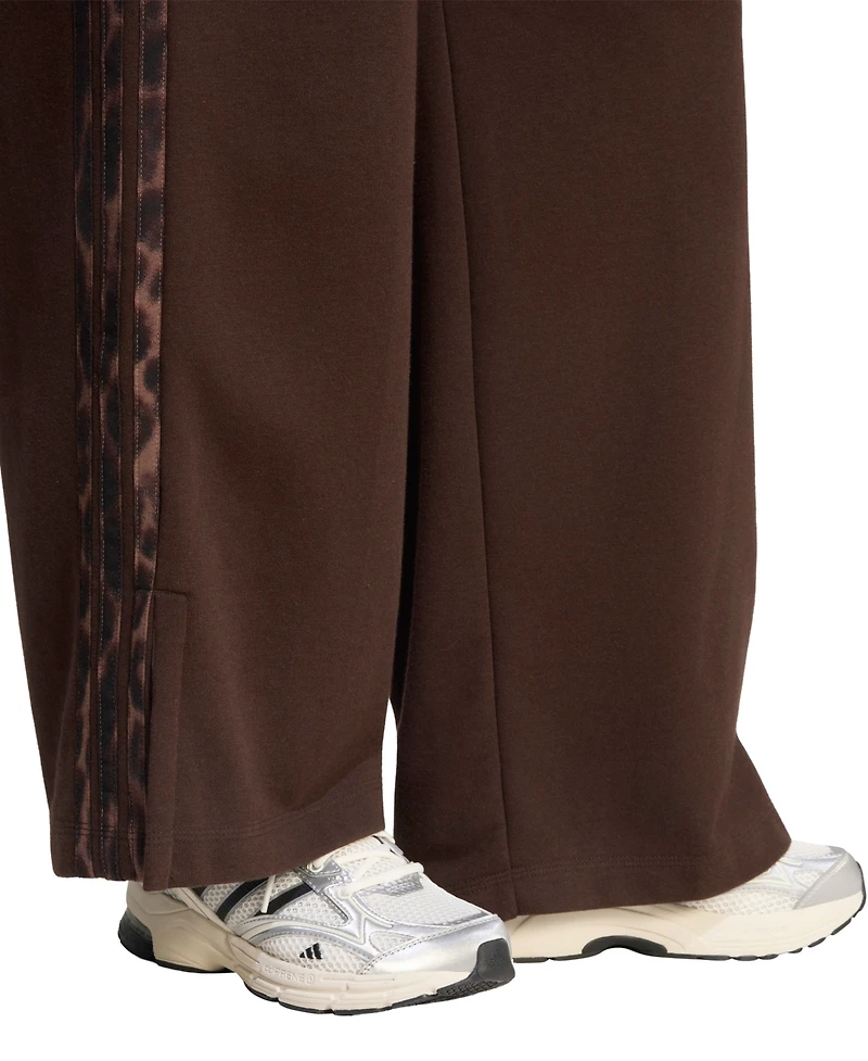 adidas Women's Seasonal Essentials Animal Print 3-Stripes Pants