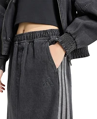 adidas Women's Stadium Washed Denim Loose-Fit Skirt