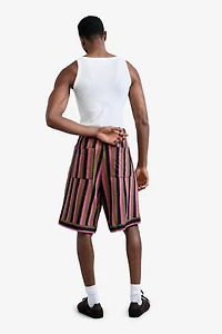 Desigual Men's Striped Knit Bermuda