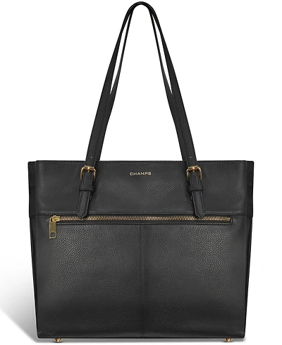 Champs Leather Travel Tote Bag