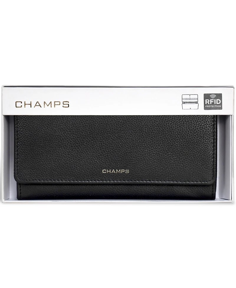 Champs Leather Travel Flap-Clutch wallet