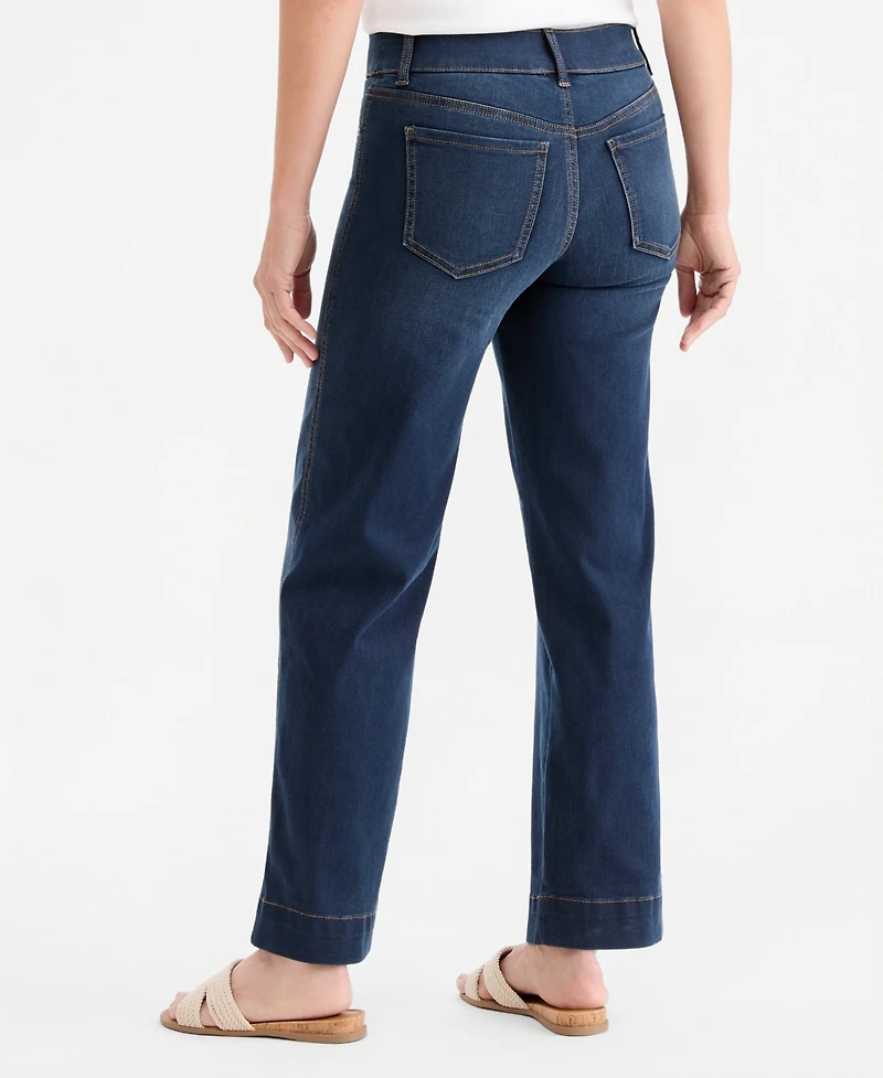 Style & Co Women's Shaping Wide-Leg Jeans, Macy's Exclusive