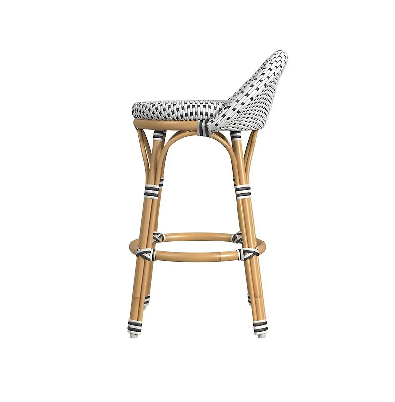 Butler Specialty Inez 24 in. Seat Height Rattan Low Back Counter Stool
